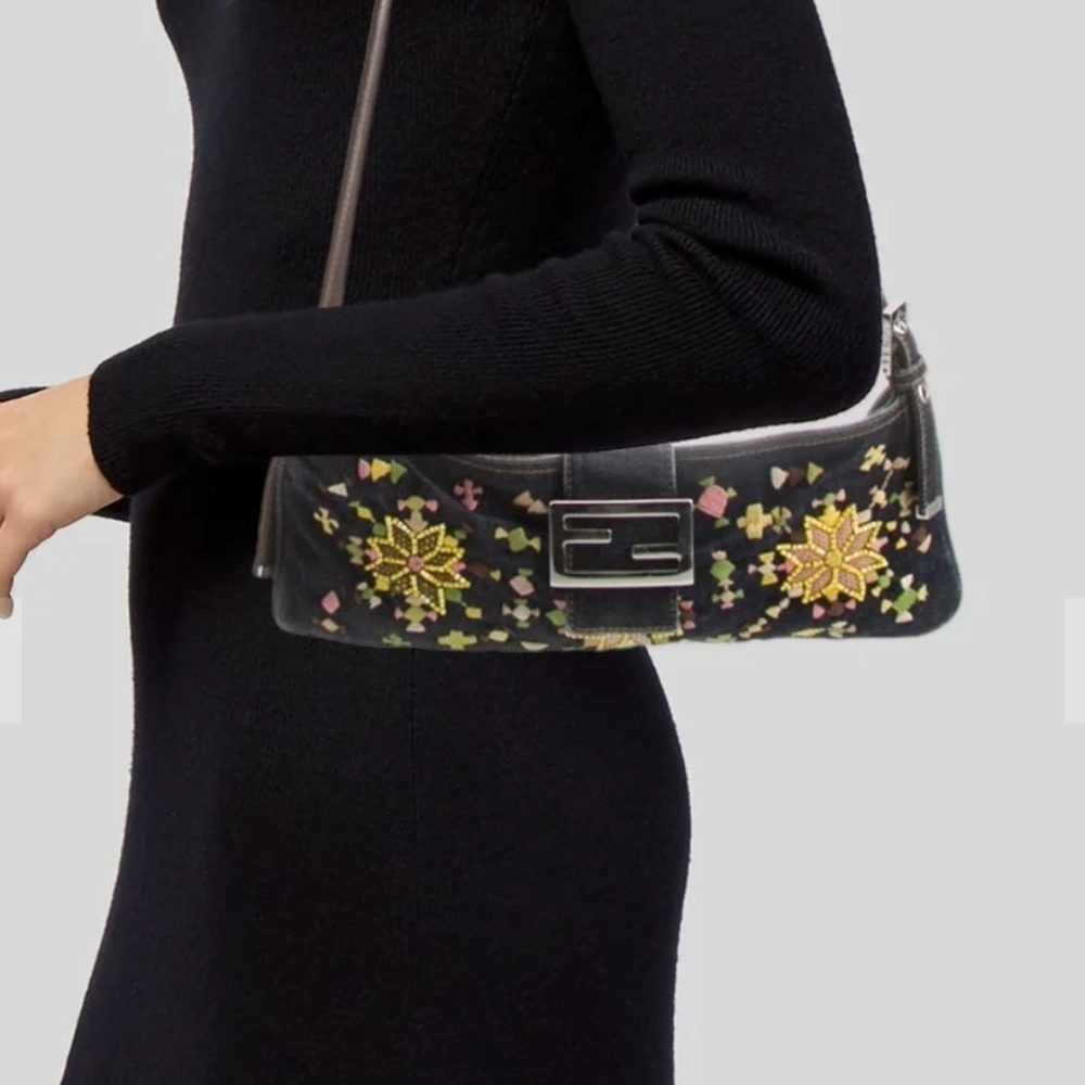 Fendi Denim Baguette Bag & Dust Cover.. OFFERS Excepted
